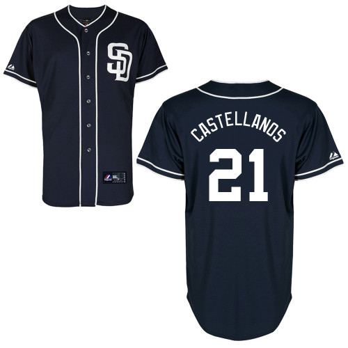 Alex Castellanos #21 mlb Jersey-San Diego Padres Women's Authentic Alternate 1 Cool Base Baseball Jersey